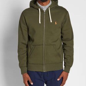 Polo Ralph Lauren Hoodie Hoodie Sweatshirt Jacket - Khaki Green